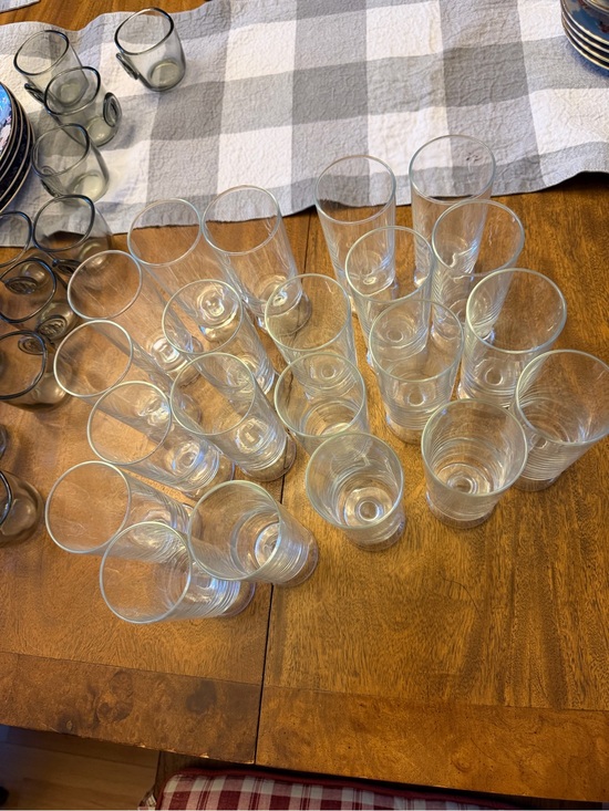 Other - Clear Glass Tumbler Set - Versatile Dining Glassware